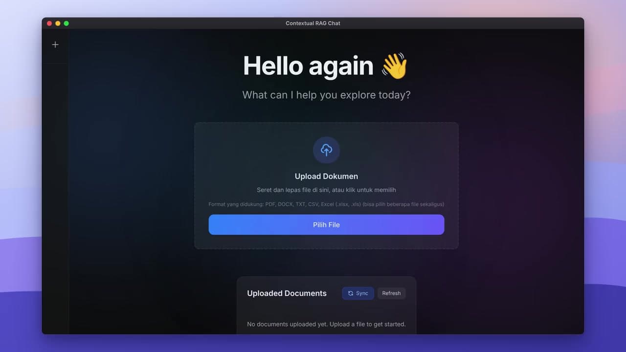 Contextual RAG Chat application preview